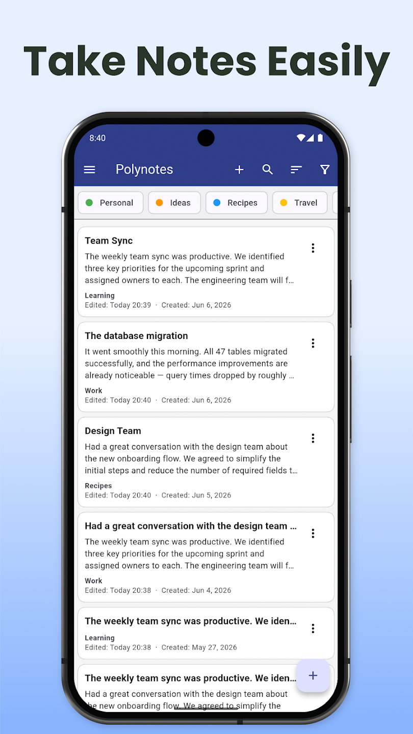 polynotes_slide_1 Polynotes Notepad & Notes for Android